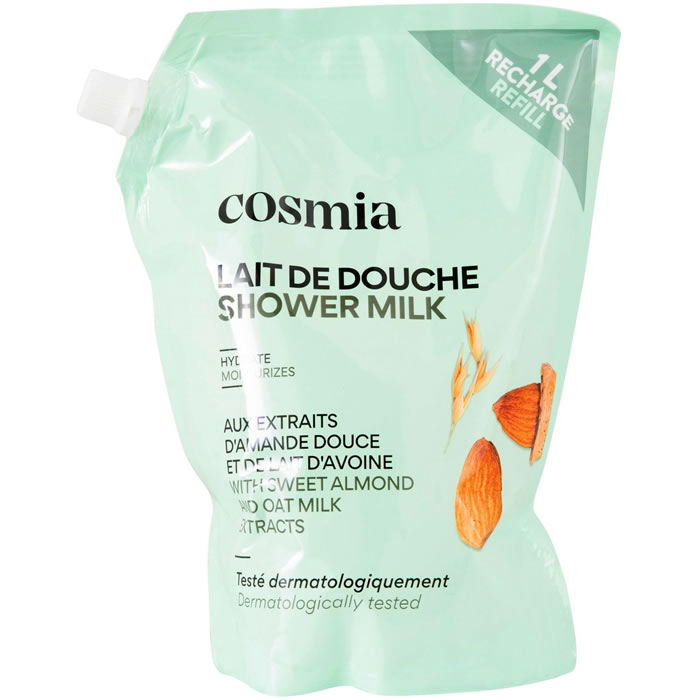 COSMIA Recharge crème de douche à l'amande douce et lait d'avoine