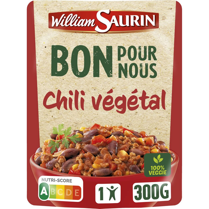 WILLIAM SAURIN Chili végétal micro-ondes