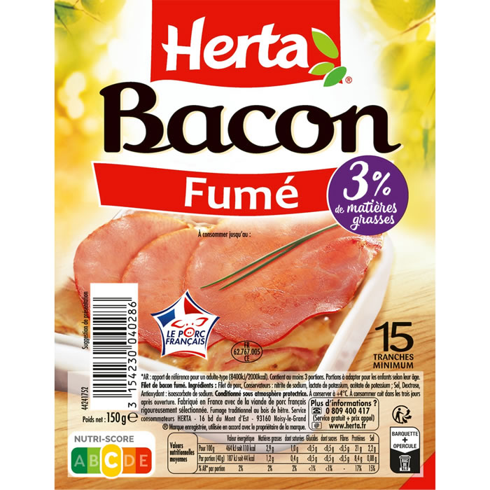 HERTA Bacon fumé