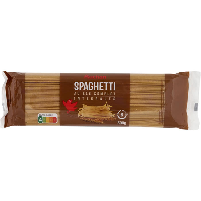 AUCHAN Spaghetti au blé complet