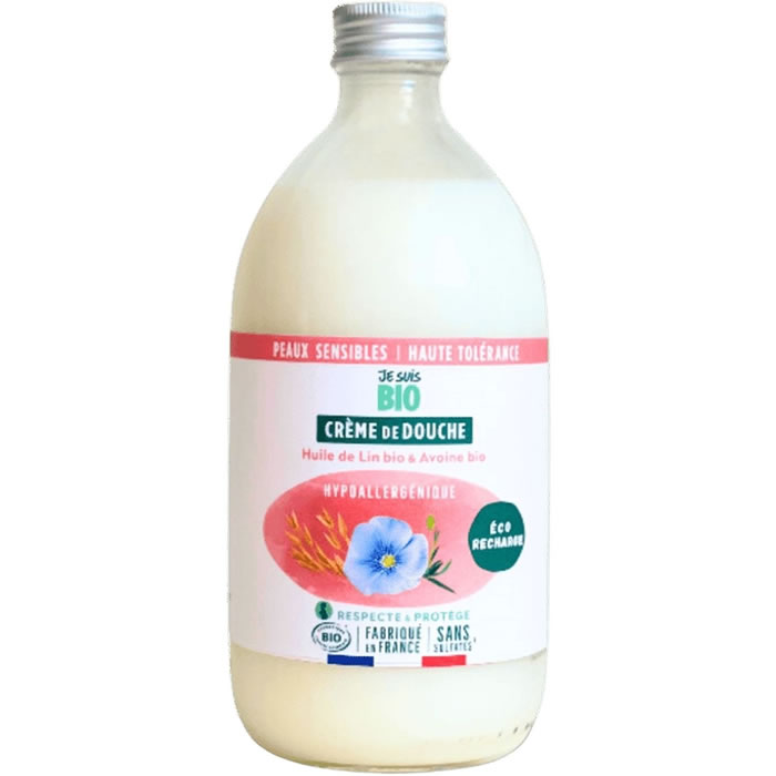 JE SUIS BIO Crème de douche au lin et avoine bio