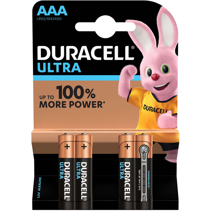 DURACELL Ultra Piles alcaline ultra LR03 - type AAA