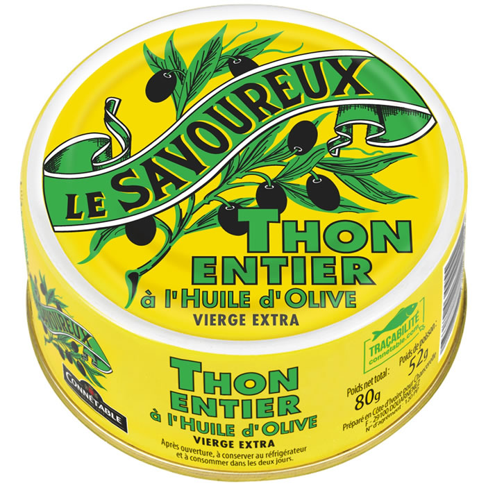 CONNETABLE Le savoureux Thon entier à l'huile d'olive vierge extra