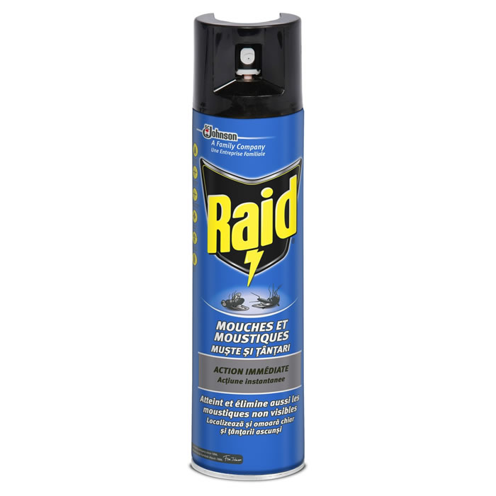 RAID Aérosol anti-mouches et moustiques