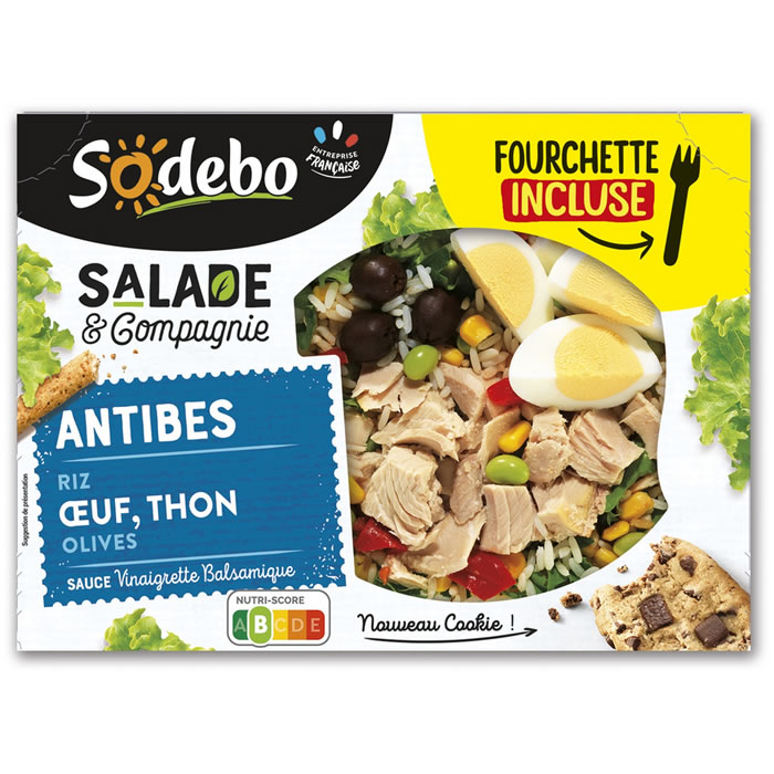 SODEBO Antibes Salade de riz, thon, oeuf et olives