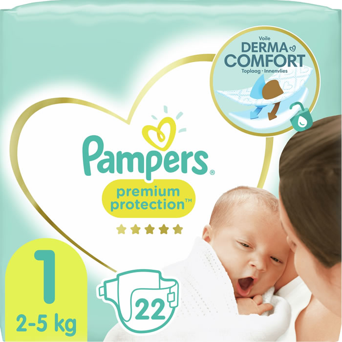 PAMPERS Premium Protection Couches taille 1 (2-5 kg)
