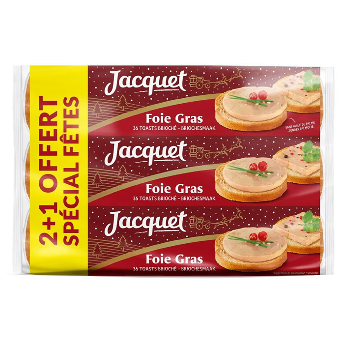 JACQUET Toast brioché pour foie gras