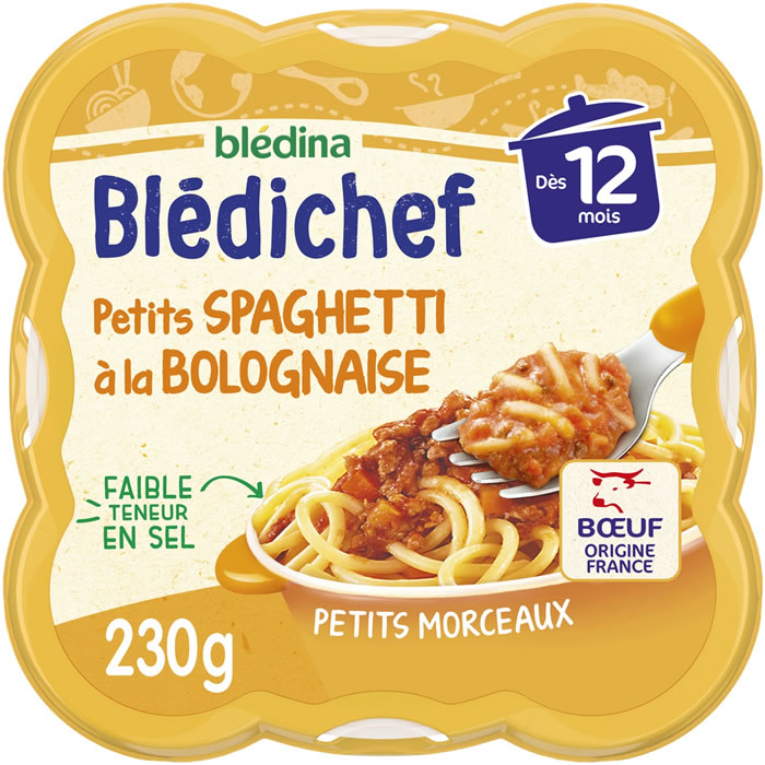 BLEDINA Blédichef Spaghetti à la bolognaise dès 12 mois