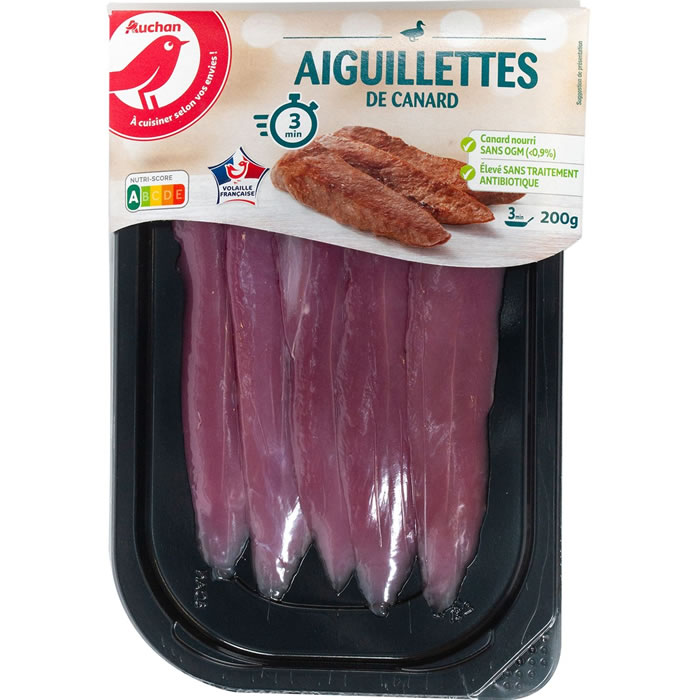 AUCHAN Aiguillettes de canard