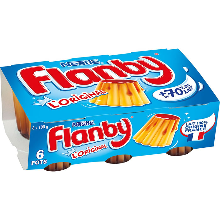 FLANBY Flans nappés au Caramel