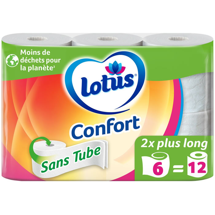 LOTUS : Confort - Papier toilette sans tube - chronodrive