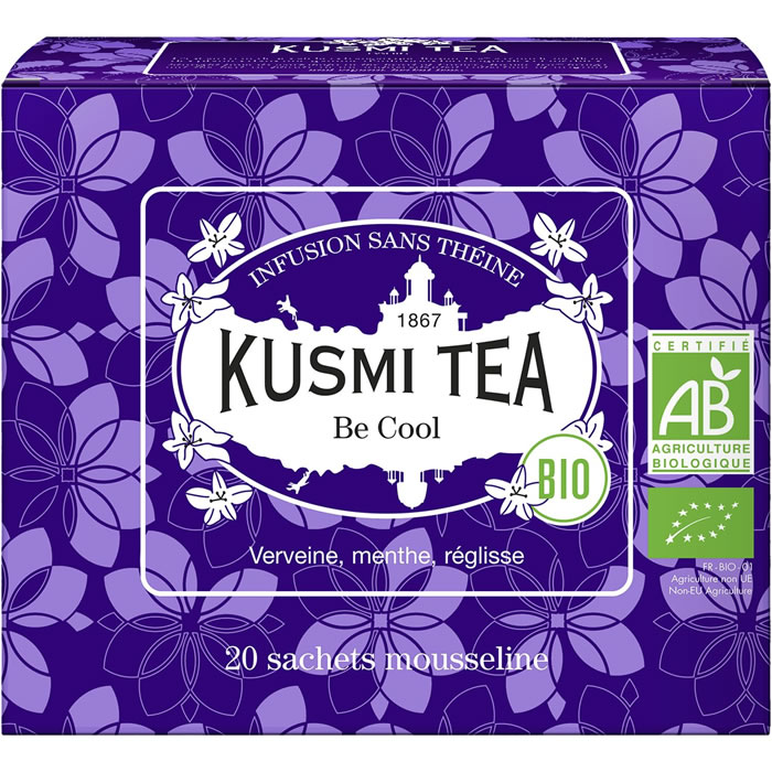 KUSMI TEA : Be Cool - Infusions plantes, menthe poivrée, verveine