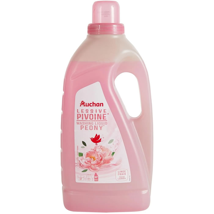 AUCHAN Lessive liquide pivoine