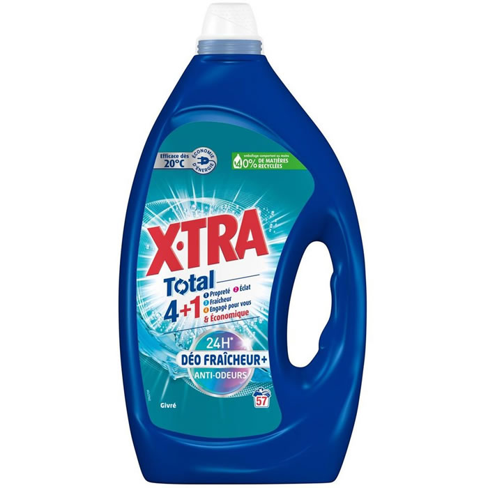 X-TRA Total Lessive liquide 4en1 anti odeurs