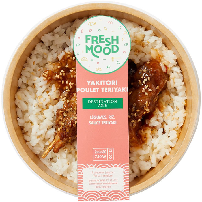 FRESHMOOD Poulet Yakitori sauce teriyaki, légumes et riz