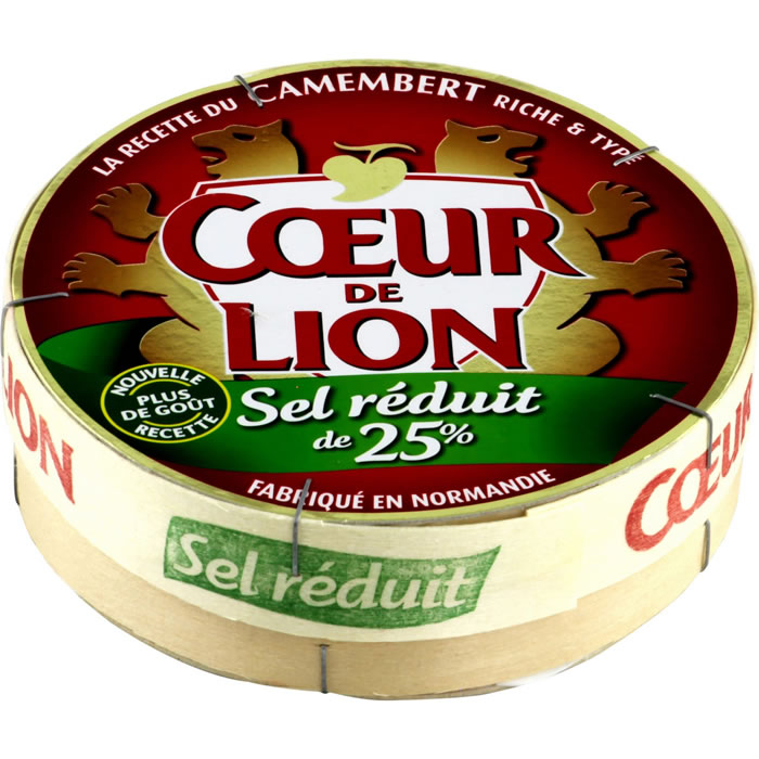 COEUR DE LION Camembert Sel réduit de 25%