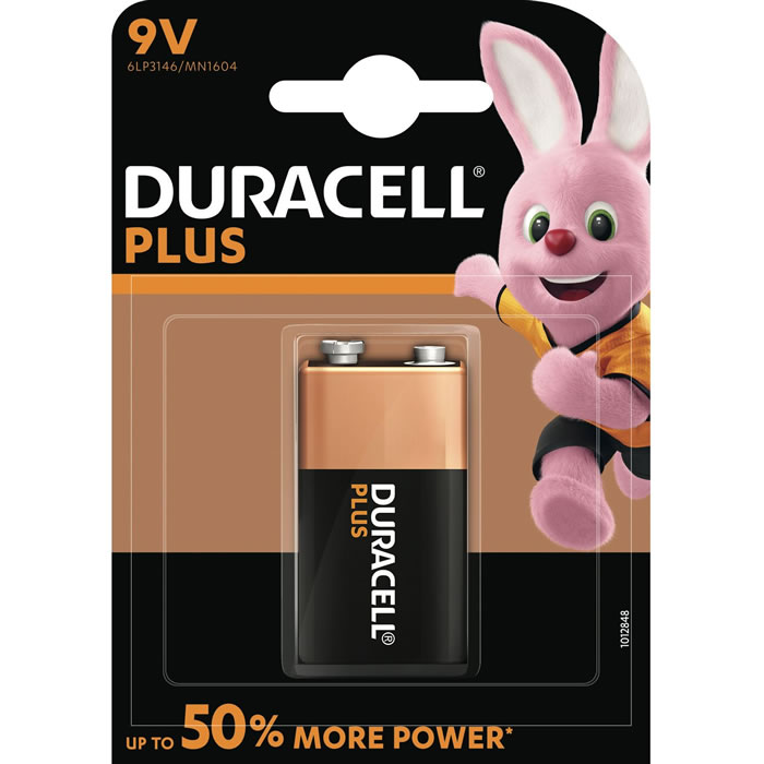 DURACELL Plus Power Pile alcaline plus 6LR61 - type 9V