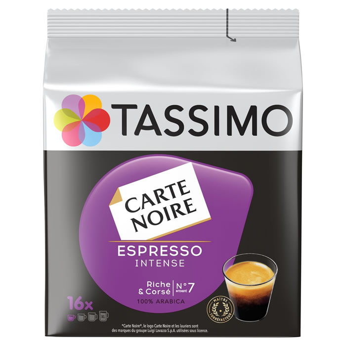 TASSIMO Carte Noire Dosettes de café espresso intense N°7
