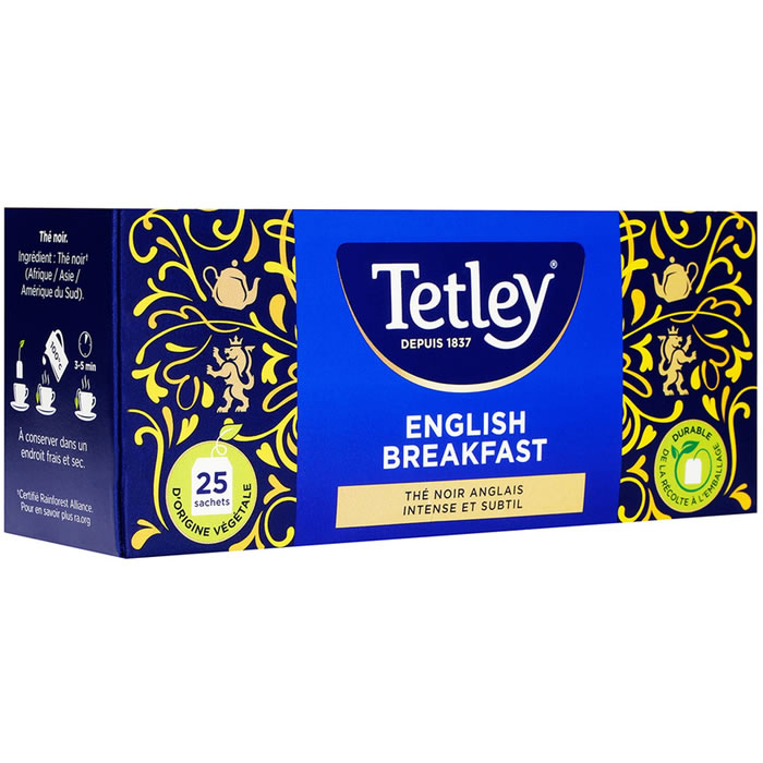 TETLEY English Breakfast Thé anglais Tir'press