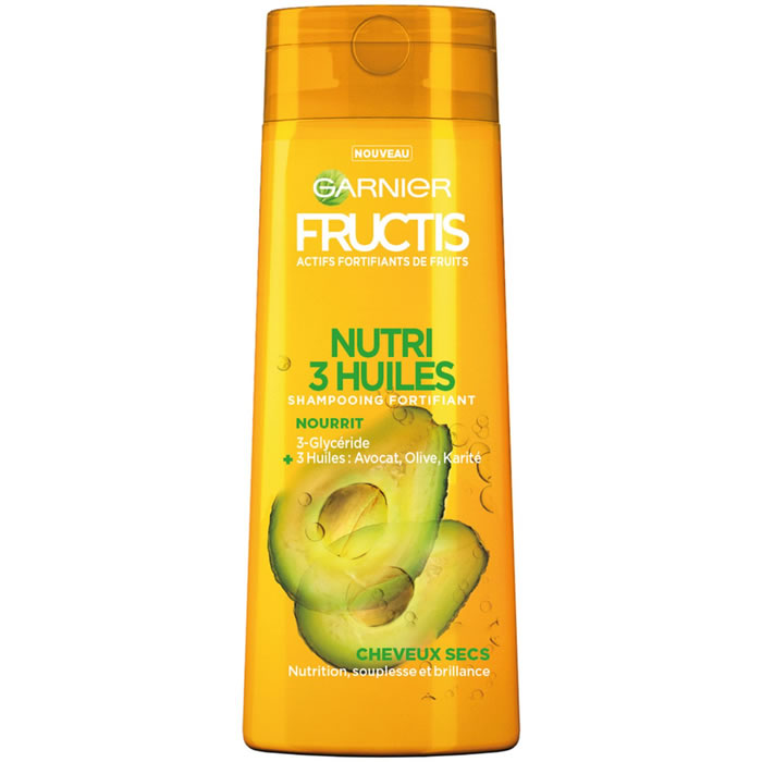 FRUCTIS Shampoing fortifiant nutri 3 huiles