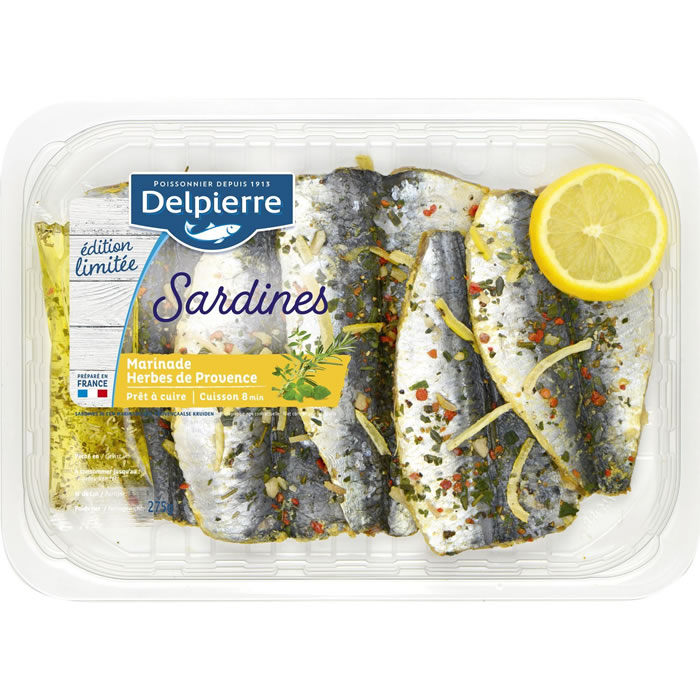 DELPIERRE Filets de sardines au citron et herbes de Provence