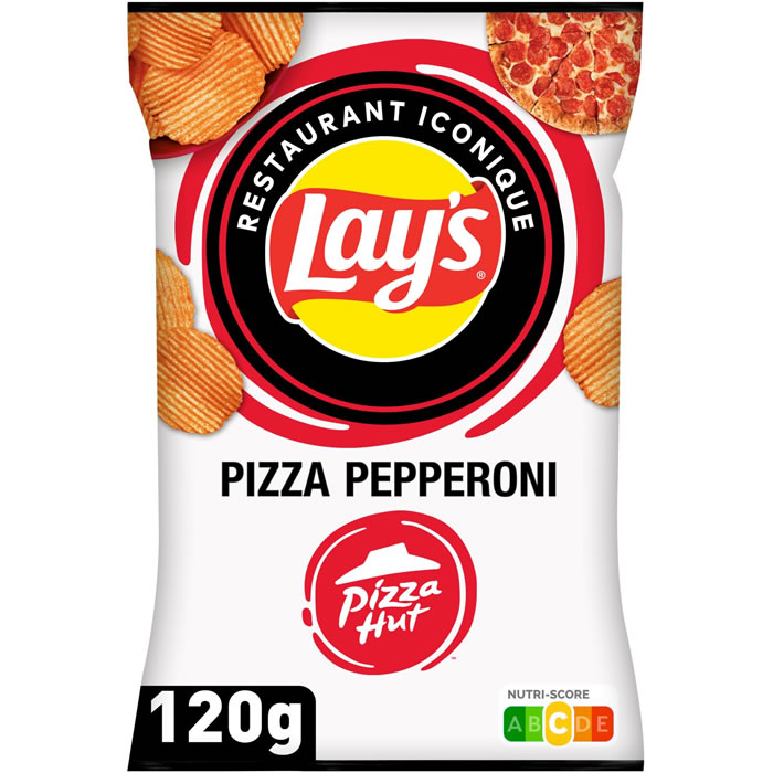 LAY'S Pizza Hut Chips ondulées goût pizza pepperoni