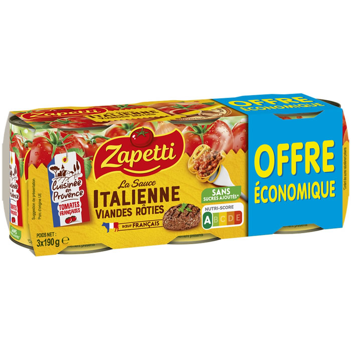 ZAPETTI Sauce tomate à la viande rôtie