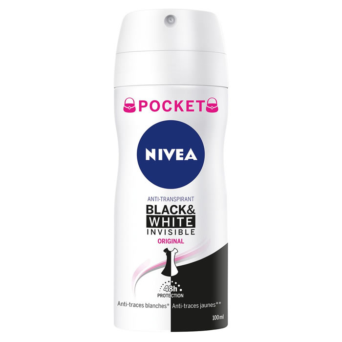 NIVEA Invisible Black & White Déodorant spray pocket