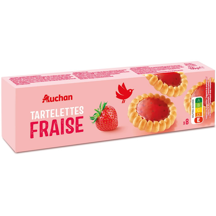AUCHAN Tartelettes à la fraise