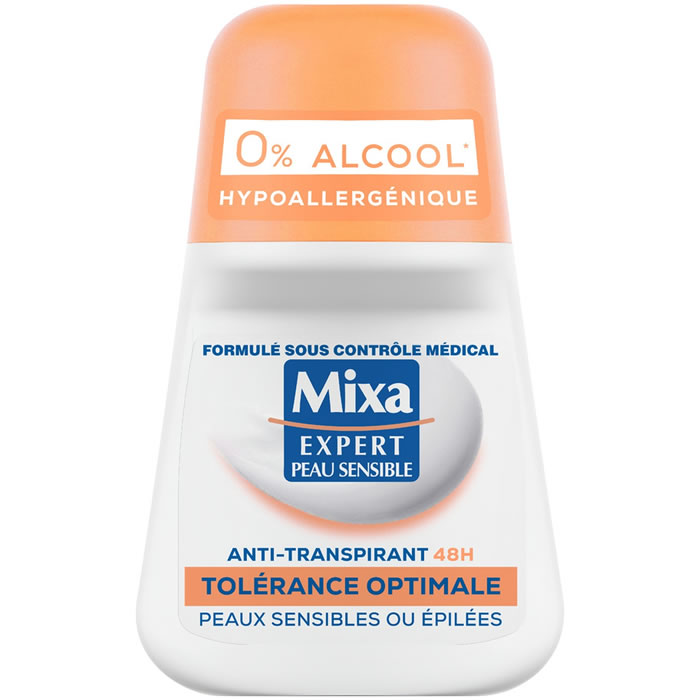 MIXA Expert Déodorant bille anti-transpirant tolérance optimale 48h