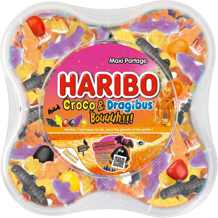 HARIBO : Croco & Dragibus - Assortiment de bonbons gélifiés et dragéifiés -  chronodrive