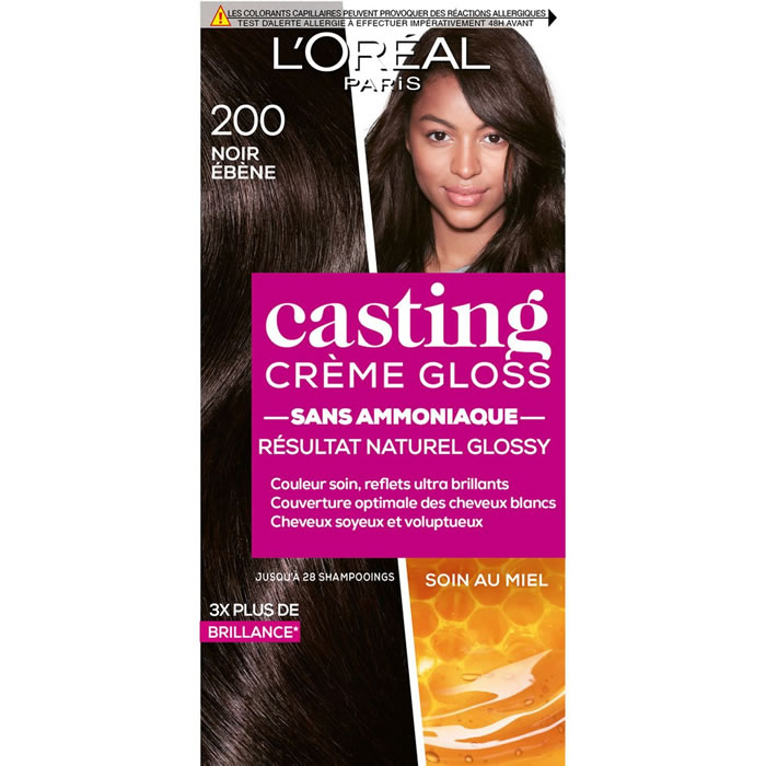 L'OREAL Casting Crème Gloss Coloration soin 200 noir Ebene