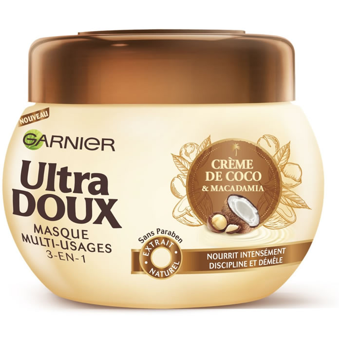 ULTRA DOUX Masque multi-usages 3 en 1 au coco