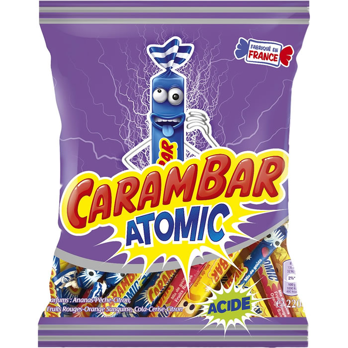 CARAMBAR Atomic Bonbons aux fruits acidulés