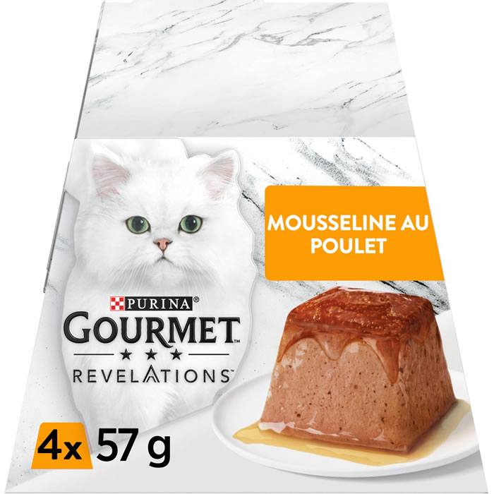 PURINA Pâtée en mousse au poulet pour chat adulte