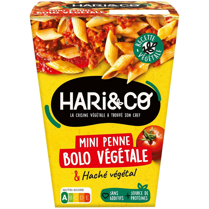 HARI & CO Penne à la bolognaise végétale micro-ondes