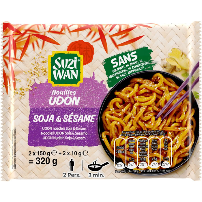 SUZI-WAN Nouilles udon au soja et sésame