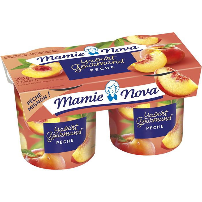 MAMIE NOVA Yaourt gourmand aux pêches du Roussillon