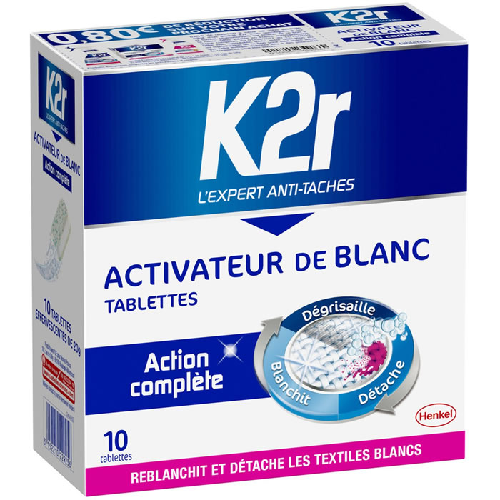 K2R Linge Blanc Tablettes activateur blanc