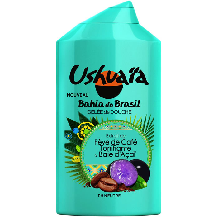 USHUAIA Bahia do Brasil Gelée douche tonifiante café tonifiant et baies d'açaï
