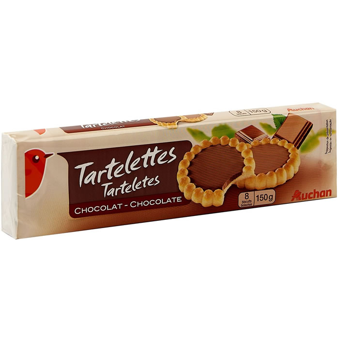 AUCHAN Tartelettes au Chocolat noisettes