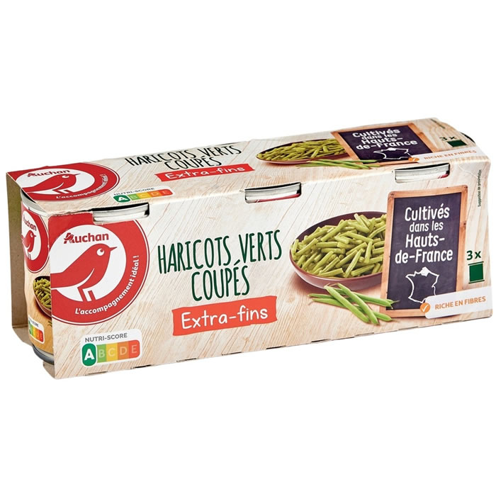 AUCHAN Haricots verts extra fins