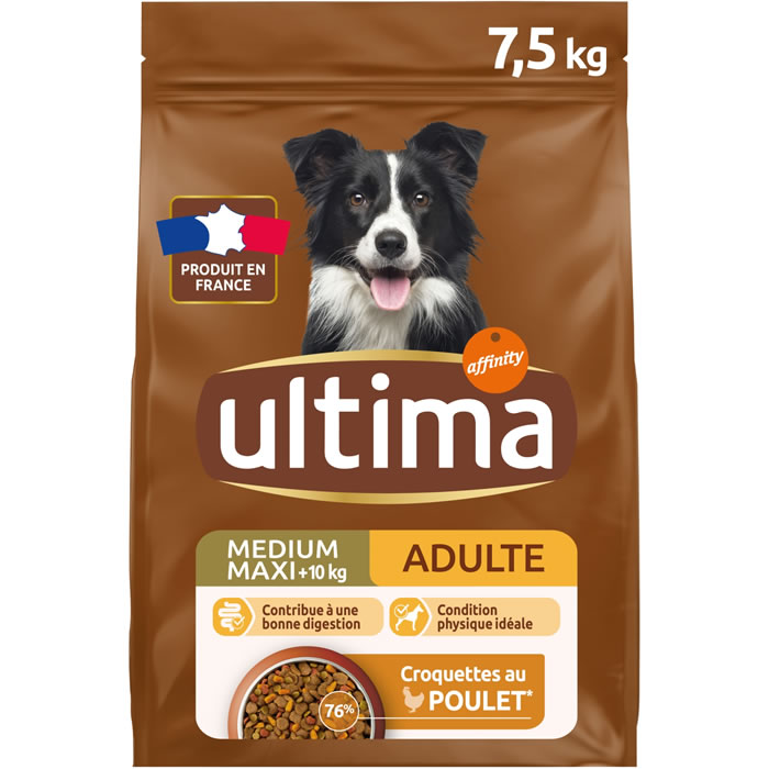 ULTIMA Croquettes au poulet pour chien adulte