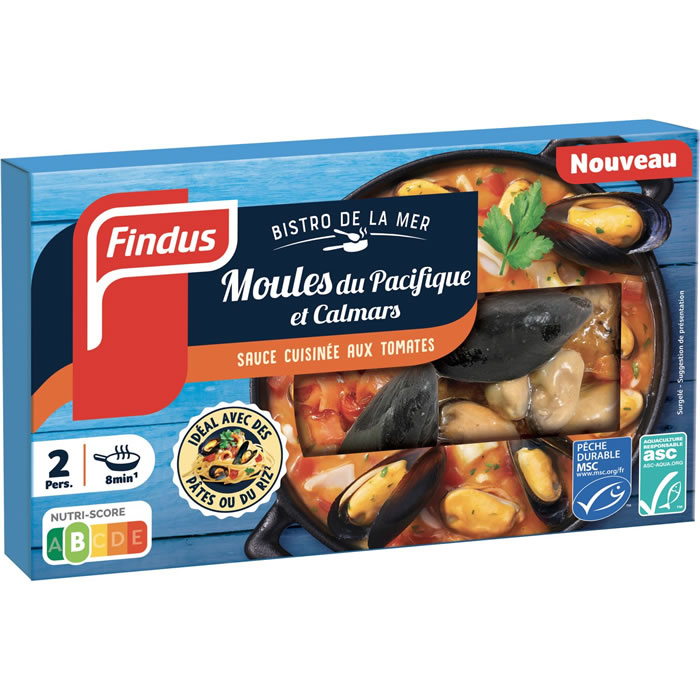 FINDUS Bistro de la mer Moules et calmars à la sauce tomate