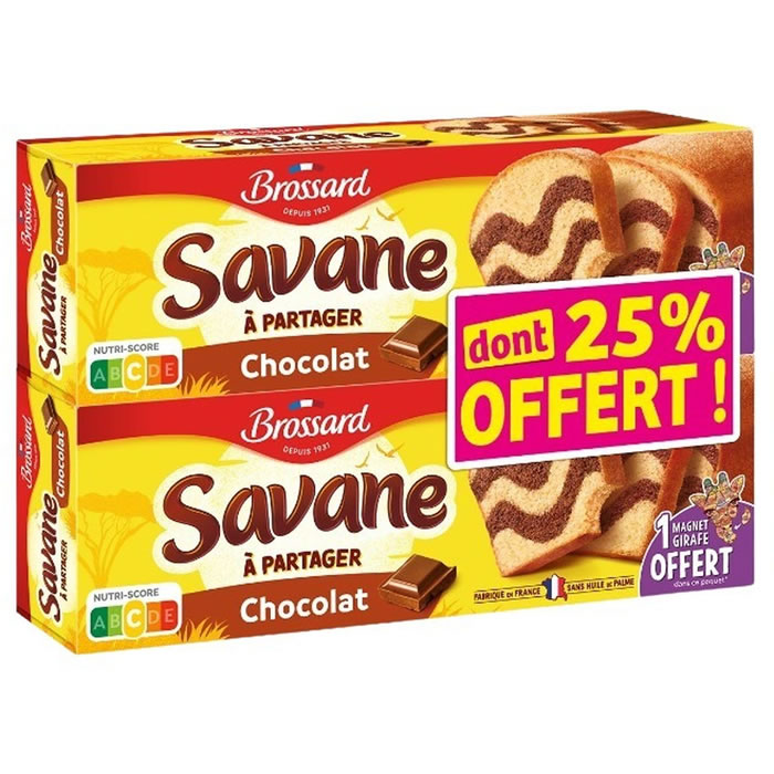 BROSSARD Savane Gâteaux marbrés au chocolat au lait