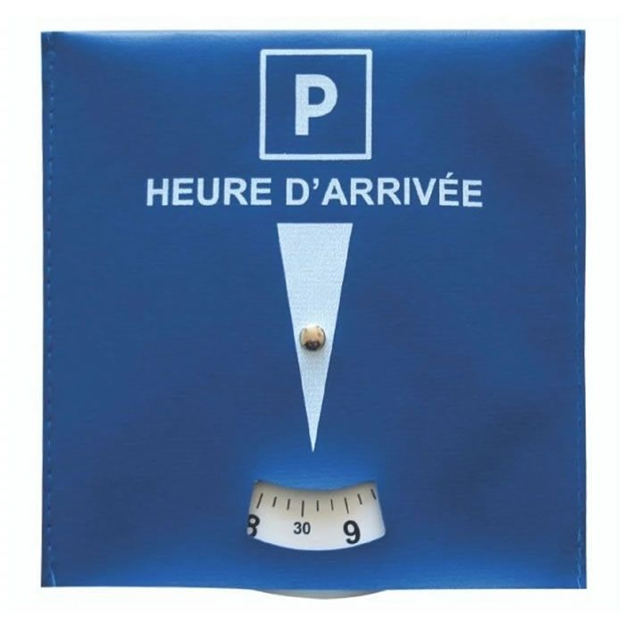 Disque De Stationnement Avec Porte-assurance Et Horaire - Multifonction Pour Stationnement Réglementé