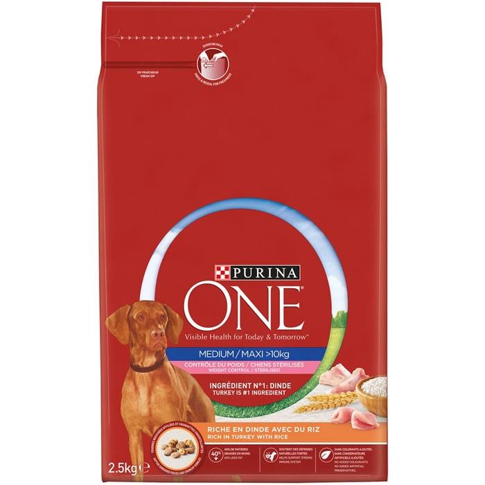 PURINA One Croquettes à la dinde pour chien adulte