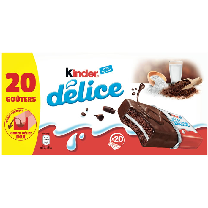 KINDER Délice Gâteaux au cacao fourrés au lait