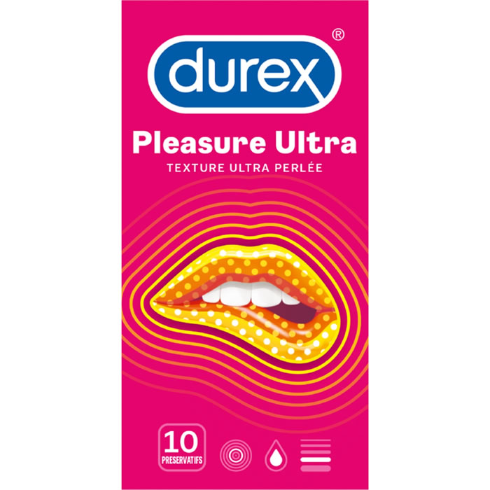DUREX Pleasure Ultra Préservatifs texture ultra perlée
