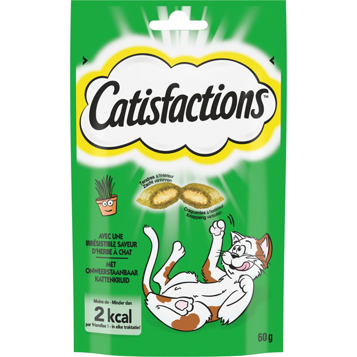CATISFACTIONS Friandises pour chats à l'herbe à chat